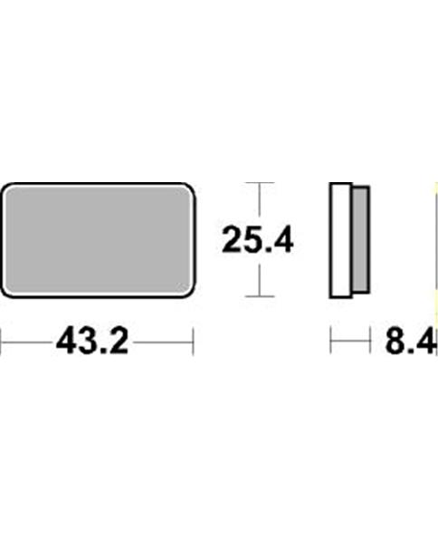 Pastilla de freno SBS P827-ATS - Imagen 2