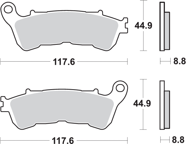 Pastilla de freno SBS P828-LS - Imagen 2