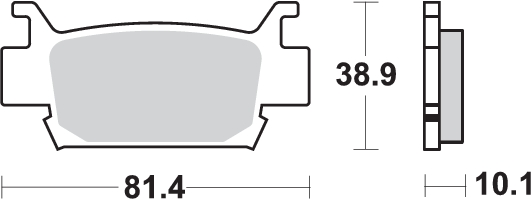 Pastilla de freno SBS P829-SI - Imagen 2