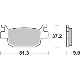 Pastilla de freno SBS P832-LS