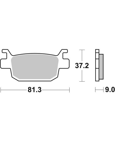 Pastilla de freno SBS P832-LS - Imagen 2