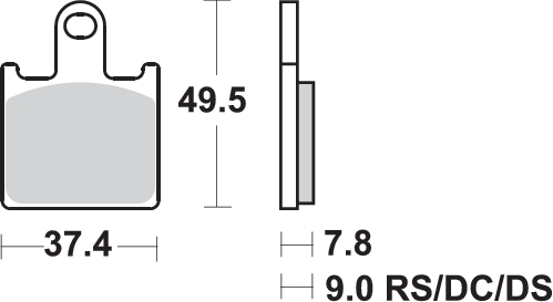 Pastilla de freno SBS P838-DC - Imagen 2