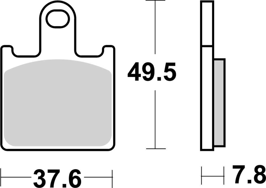 Pastilla de freno SBS P838-DS1 - Imagen 2