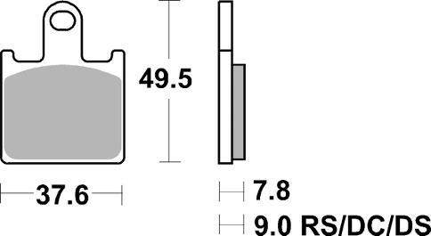 Pastilla de freno SBS P838-RST - Imagen 2