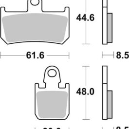 Pastilla de freno SBS P839-RST