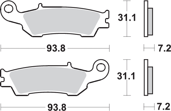 Pastilla de freno SBS P840-RSI - Imagen 2
