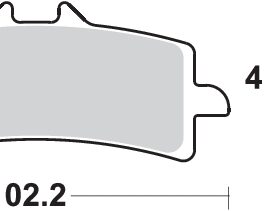 Pastilla de freno SBS P841-DC