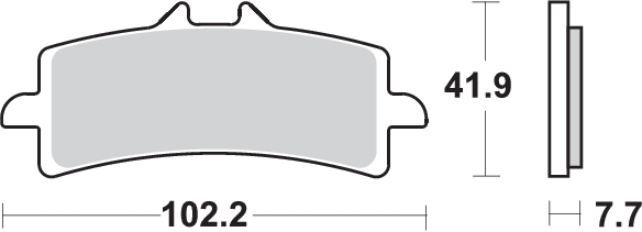 Pastilla de freno SBS P841-DC - Imagen 2