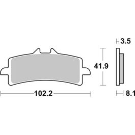 Pastilla de freno SBS P841-RST