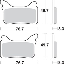Pastilla de freno SBS P842-HS