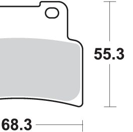 Pastilla de freno SBS P844-DC
