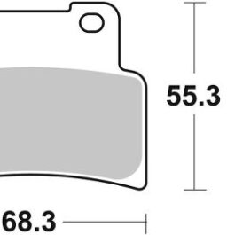 Pastilla de freno SBS P844-RST