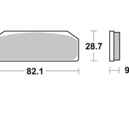Pastilla de freno SBS P845-DC