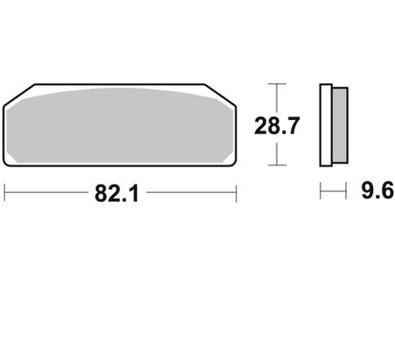 Pastilla de freno SBS P845-DC - Imagen 2