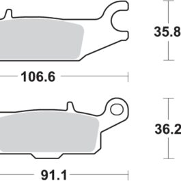 Pastilla de freno SBS P850-RSI