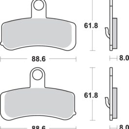 Pastilla de freno SBS P853-HS