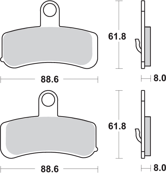 Pastilla de freno SBS P853-HS - Imagen 2