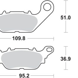 Pastilla de freno SBS P858-HF