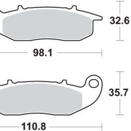 Pastilla de freno SBS P859-RSI