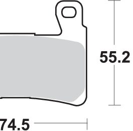 Pastilla de freno SBS P860-HS