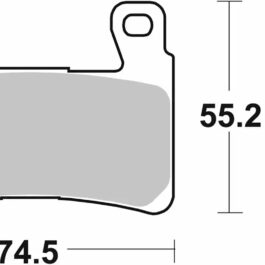 Pastilla de freno SBS P860-DS1