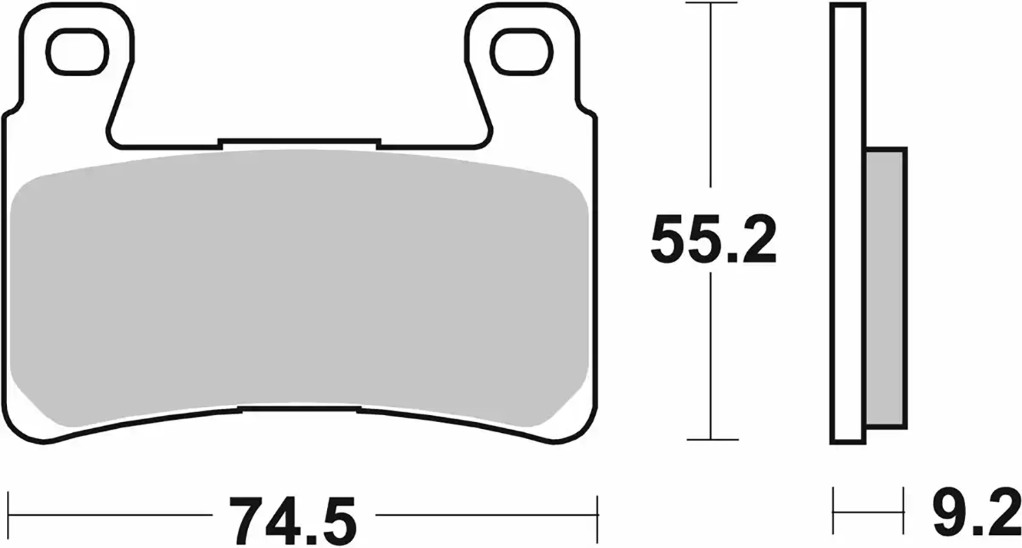 Pastilla de freno SBS P860-DS1 - Imagen 2
