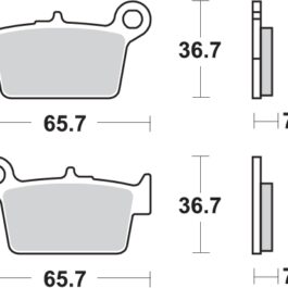 Pastilla de freno SBS P861-HF