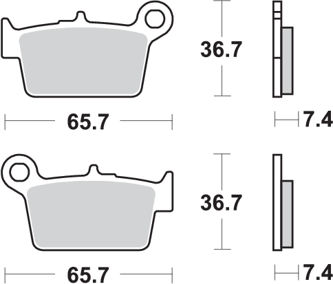 Pastilla de freno SBS P861-HF - Imagen 2