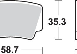 Pastilla de freno SBS P867-RSI