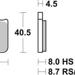 Pastilla de freno SBS P870-RST