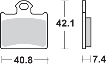 Pastilla de freno SBS P872-SI - Imagen 2