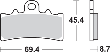 Pastilla de freno SBS P877-HS - Imagen 2