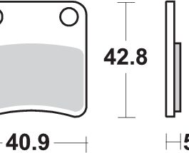 Pastilla de freno SBS P879-HF