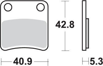 Pastilla de freno SBS P879-HF - Imagen 2