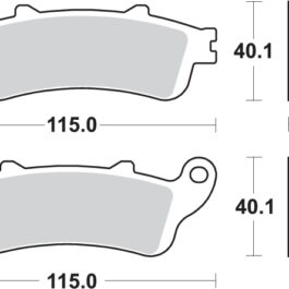 Pastilla de freno SBS P880-LS