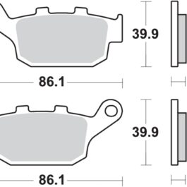 Pastilla de freno SBS P881-HF