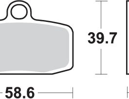 Pastilla de freno SBS P885-RSI