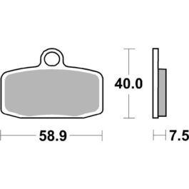 Pastilla de freno SBS P885-RST