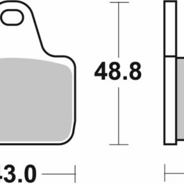 Pastilla de freno SBS P887-DS1