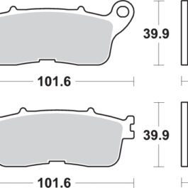 Pastilla de freno SBS P892-LS