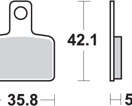 Pastilla de freno SBS P895-HF