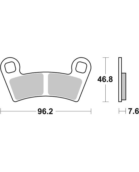 Pastilla de freno SBS P898-PSI - Imagen 2