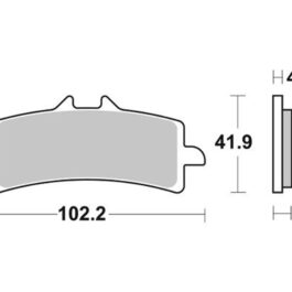 Pastilla de freno SBS P901-DC