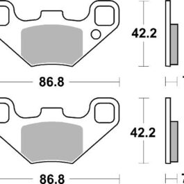 Pastilla de freno SBS P905-SI