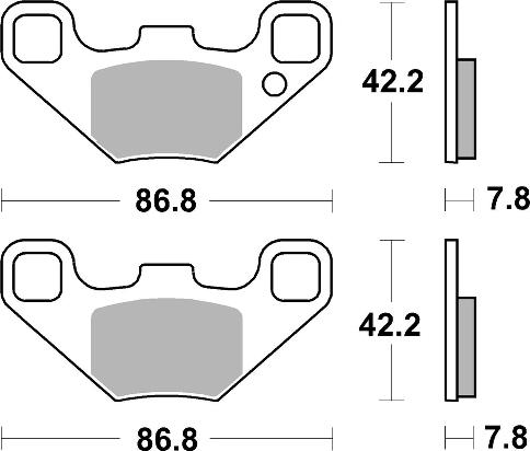 Pastilla de freno SBS P905-SI - Imagen 2