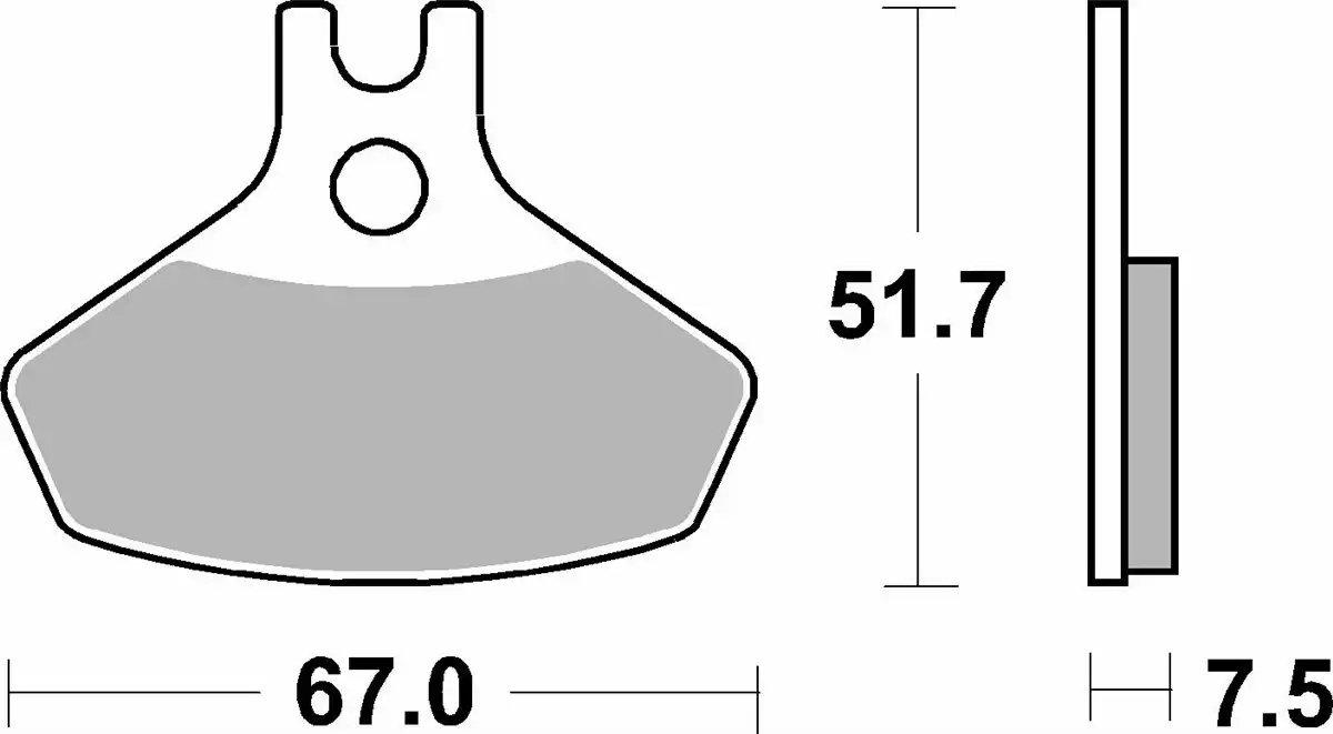 Pastilla de freno SBS P907-SI - Imagen 2
