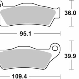 Pastilla de freno SBS P910-SI