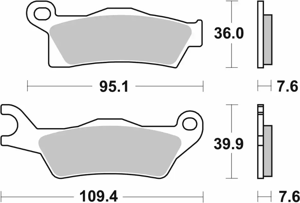 Pastilla de freno SBS P910-SI - Imagen 2