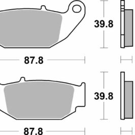 Pastilla de freno SBS P915-SI