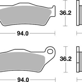 Pastilla de freno SBS P924-HS